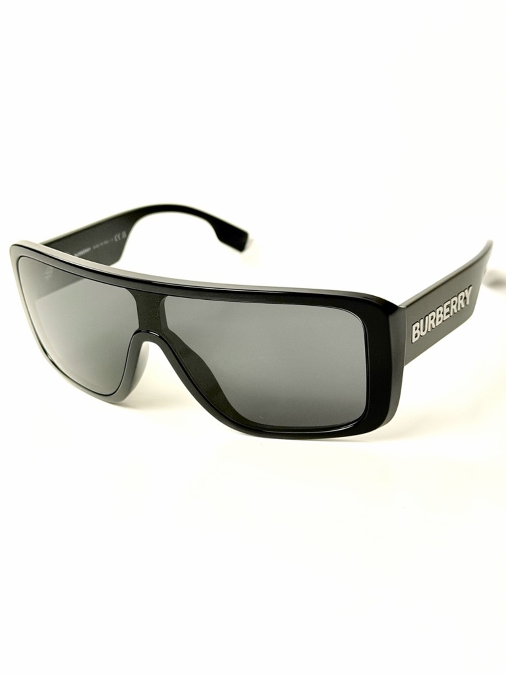 Burberry B 4401 U  3001/87 Black Wrap Mask  Sunglasses Authentic BE4401U NWT